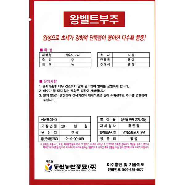 왕벨트부추